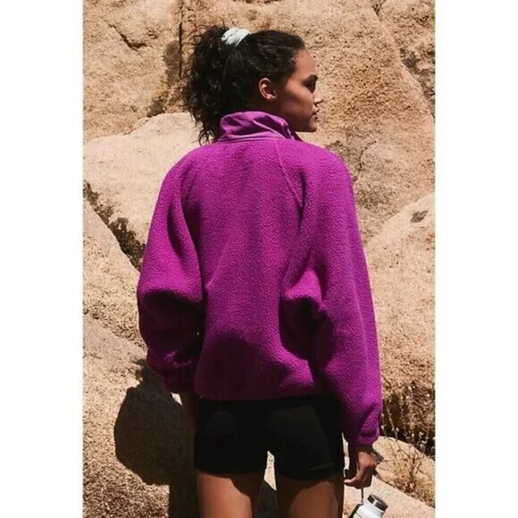 FREE PEOPLE Movement Hit The Slopes Pullover in Vivid Violet Size Medium - Picture 13 of 15